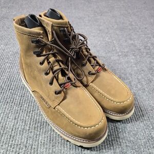 Brunt The Marin Unlined Boots Mens Size 14 M Brown Leather Soft Toe Work Chukka